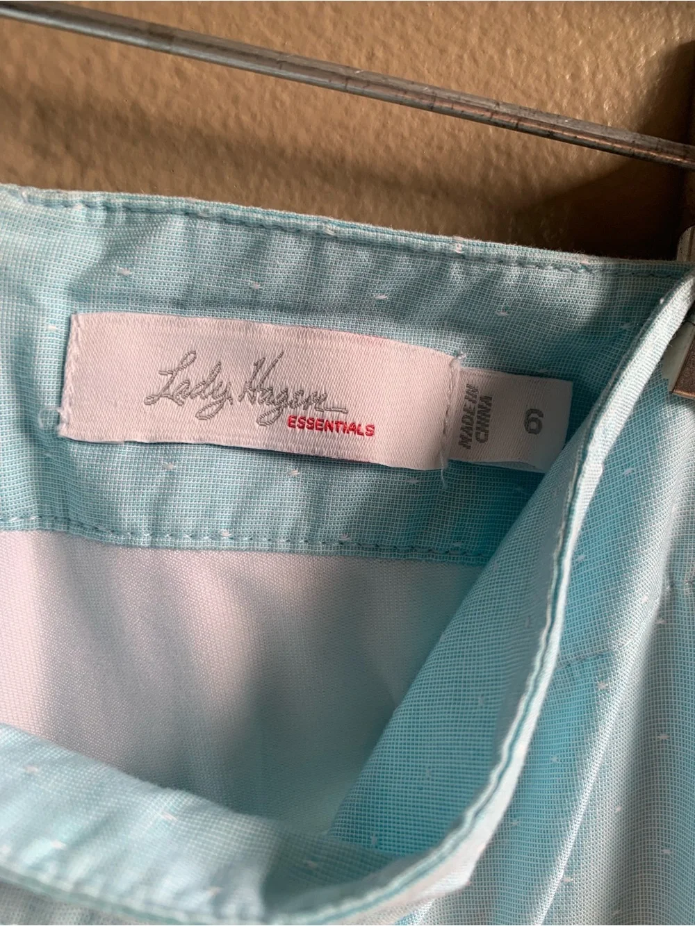 Lady Hagen Women's Light Blue Embroidered A-Line Golf Skort - Size 6